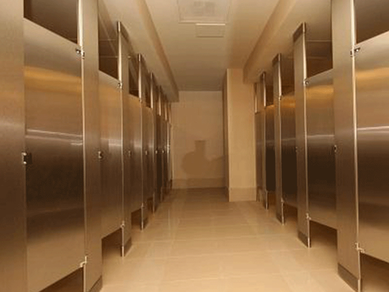 木紋不銹鋼蜂窩板-衛(wèi)生間隔斷